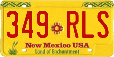 NM license plate 349RLS