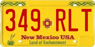 NM license plate 349RLT