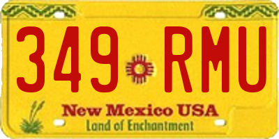 NM license plate 349RMU