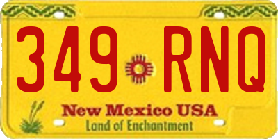 NM license plate 349RNQ