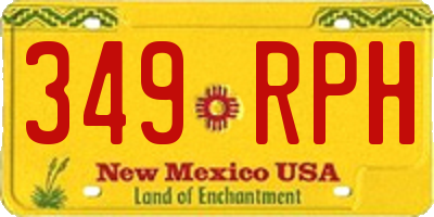 NM license plate 349RPH
