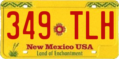 NM license plate 349TLH