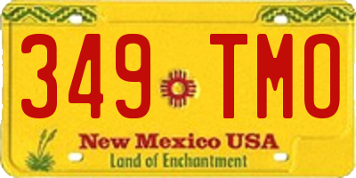 NM license plate 349TMO