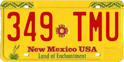 NM license plate 349TMU