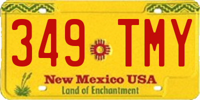 NM license plate 349TMY
