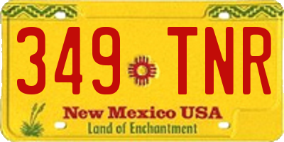 NM license plate 349TNR