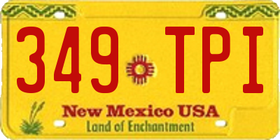 NM license plate 349TPI