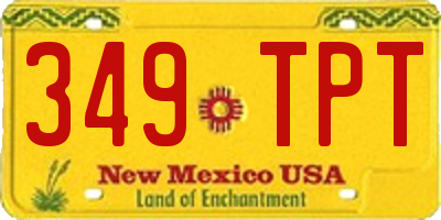 NM license plate 349TPT