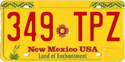 NM license plate 349TPZ