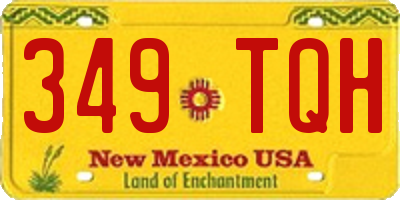 NM license plate 349TQH