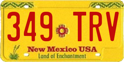 NM license plate 349TRV