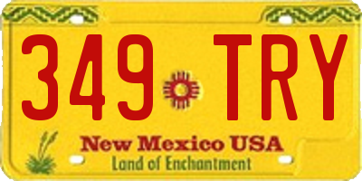 NM license plate 349TRY