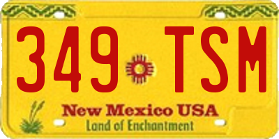 NM license plate 349TSM