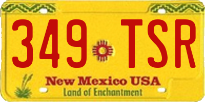 NM license plate 349TSR