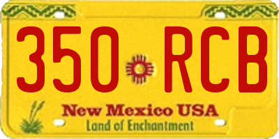 NM license plate 350RCB