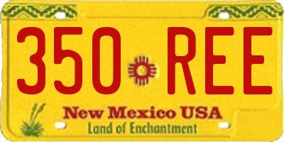 NM license plate 350REE