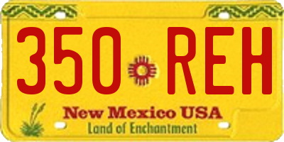 NM license plate 350REH