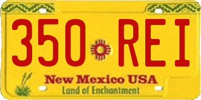NM license plate 350REI