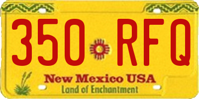 NM license plate 350RFQ