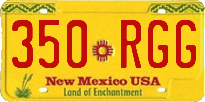 NM license plate 350RGG