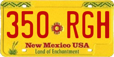 NM license plate 350RGH