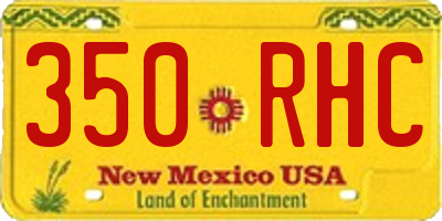 NM license plate 350RHC