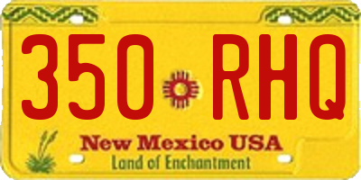 NM license plate 350RHQ