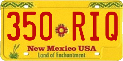 NM license plate 350RIQ