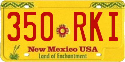NM license plate 350RKI