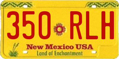 NM license plate 350RLH