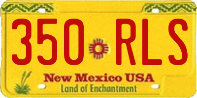 NM license plate 350RLS
