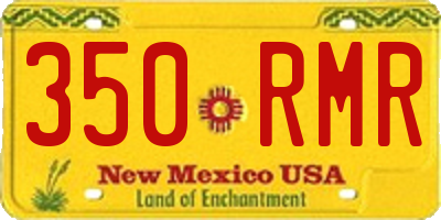 NM license plate 350RMR
