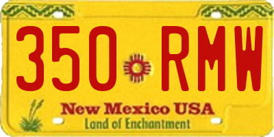NM license plate 350RMW