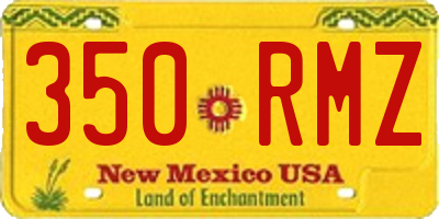 NM license plate 350RMZ