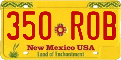 NM license plate 350ROB
