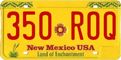 NM license plate 350ROQ