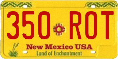 NM license plate 350ROT