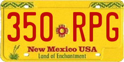 NM license plate 350RPG