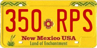 NM license plate 350RPS