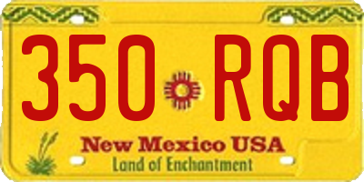 NM license plate 350RQB