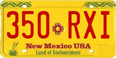 NM license plate 350RXI