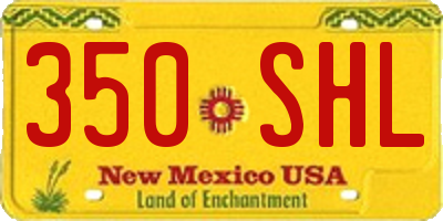 NM license plate 350SHL