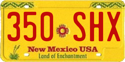 NM license plate 350SHX