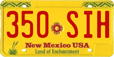 NM license plate 350SIH