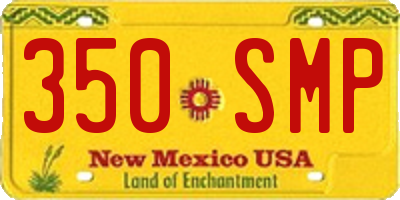 NM license plate 350SMP