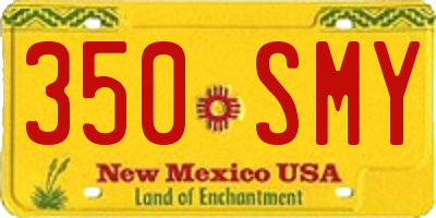 NM license plate 350SMY