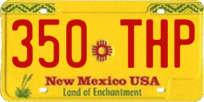 NM license plate 350THP