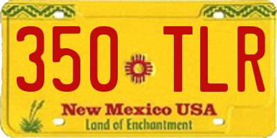 NM license plate 350TLR