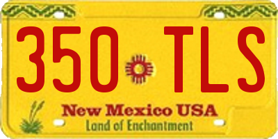 NM license plate 350TLS