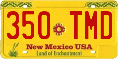 NM license plate 350TMD